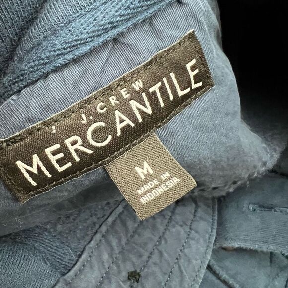 J.Crew Mercantile Navy Quarter Button Pullover Sweatshirt Men’s M - Picture 5 of 7